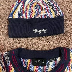 COOGI Colorful Knit Beanie and Sweater